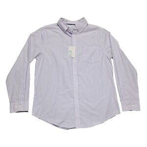 Croft & Barrow Shirt Mens Sz Medium Dress Button Up Down Long Sleeve Easy Care